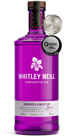 Whitley Neill Handcrafted Rhubarb & Ginger Gin, 70cl