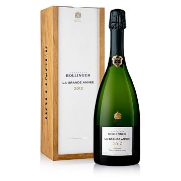 Champagne Bollinger 2012 La Grande Annee 2012 in Wooden Gift Box, 75cl
