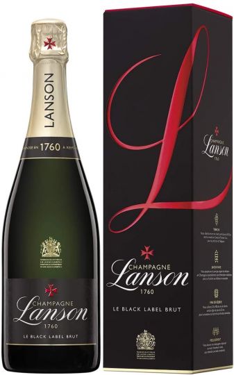 Lanson Le Black Label Brut Champagne in Gift Box, 75cl
