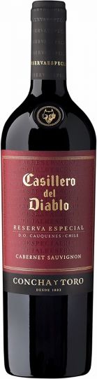 Casillero del Diablo Reserva Especial Cabernet Sauvignon 2018/2019, 75 cl, Pack of 6