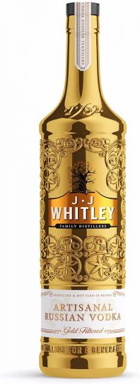 J.J. Whitley Artisanal Gold Vodka, 70cl, 38% ABV
