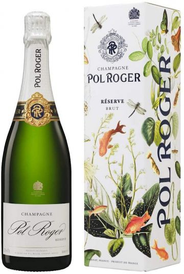 Pol Roger Réserve Brut Limited Edition Champagne in Gift Box, 75cl