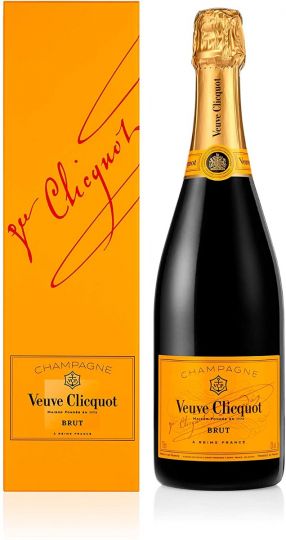 Veuve Clicquot Yellow Label Champagne in Gift Box, 75 cl