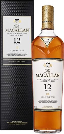 The Macallan Sherry Oak 12 Years Old Single Malt Scotch Whisky in Gift Box, 70cl