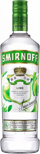 Smirnoff Lime Flavoured Vodka, 70cl