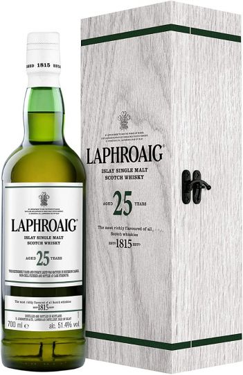 Laphroaig 25 Year Old Cask Strength Single Malt Whisky, 70cl