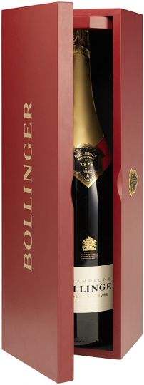 Bollinger Champagne Special Cuvee Jeroboam Champagne in Red Wooden Gift Box, 300cl (Double Magnum)