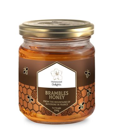 Raspberry and Brambles Honey, 250g