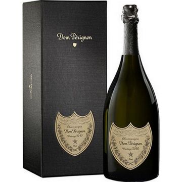 Gifts2Drink Dom Perignon Brut Vintage Champagne 2010 in Luxury Solid Oak Gift Box with Hand Crafted Gifts2Drink Tag NV 75 cl