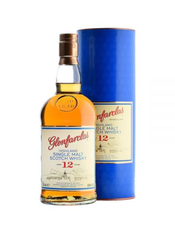 Glenfarclas Highland Single Malt Scotch 12 Year Old Whisky in Gift Pack, 70cl