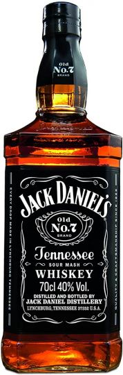 Jack Daniels Tennesse Whiskey, 70cl