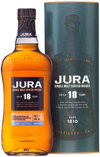 Jura 18 Year Old Single Malt Whisky, 70 cl