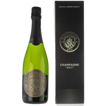 MANCHESTER CITY OFFICIALLY LICENSED CHAMPIONS CHAMPAGNE 75CL