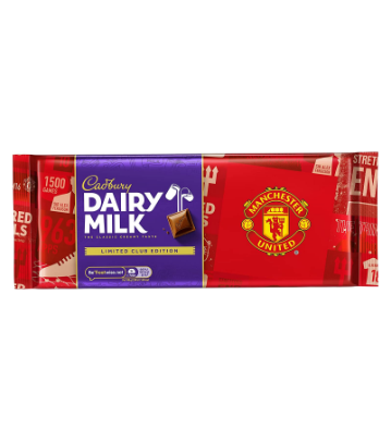 Cadbury Dairy Milk Manchester United Football Club Edition Chocolate Gift Bar, 360g