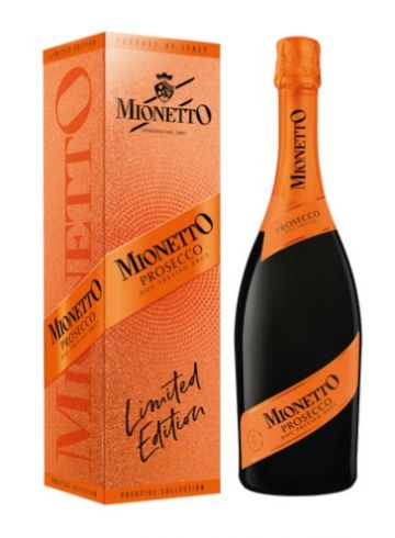 Mionetto Prestige DOC Brut Prosecco Orange Label Limited Edition in Gift Box, 75cl