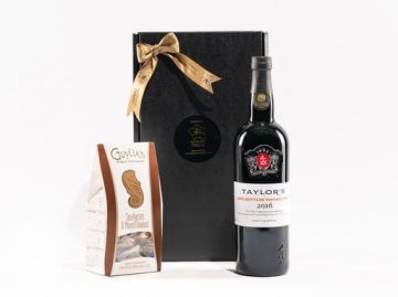 A Classy Gift Box of a Taylor's Fladgate Late Bottled Vintage Port with a Guylian's Temptations