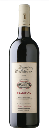 Domaine de Villeneuve Tradition Rouge 2018 Red Wine, 75cl