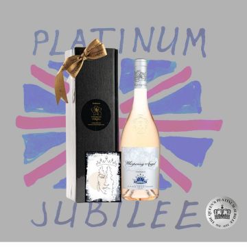 Whispering Angel Provence Rose Jubilee Edition 2021 Gift Wrap ( 1x75cl Whispering Angel Provence Rose Jubilee Edition + Gift Box + Free Gift Card)