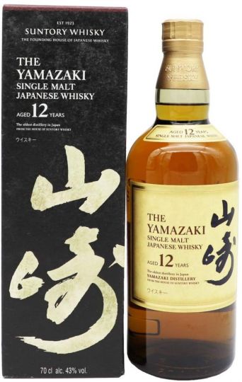 Yamazaki Whisky 12 Year Old Single Malt Japanese Whisky, 70cl